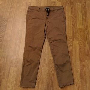 Brown skinny jeans